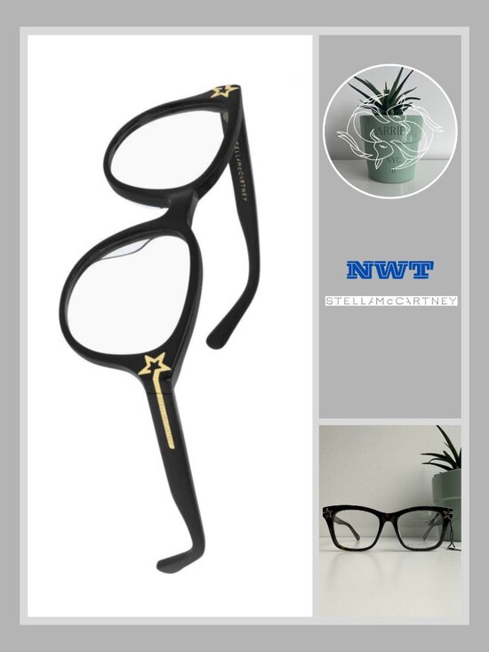 Stella McCartney - SC0223O - Woman\'s Black Cat Eye Star Frames main image 6